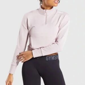 Gymshark crop quarter zip